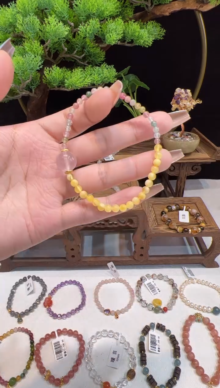 【闪购商品】未镶嵌琥珀手链手饰@@
