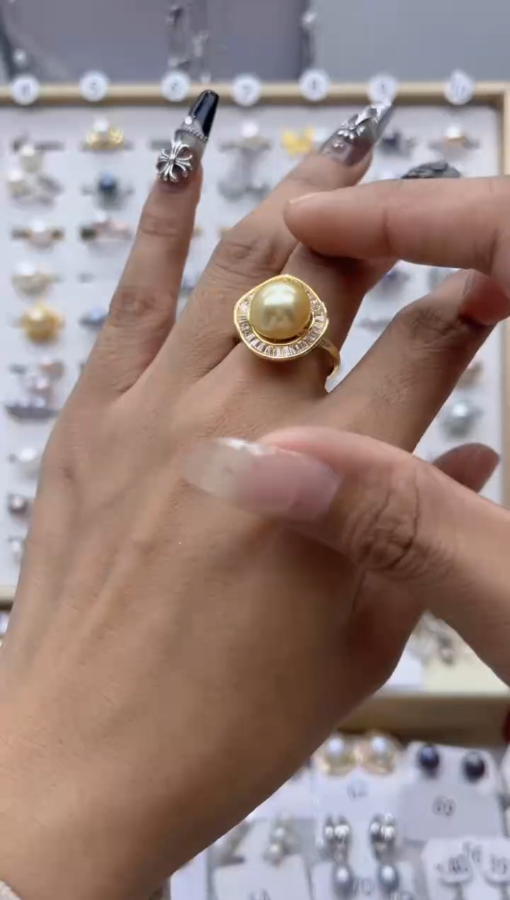 【闪购商品】淡水珍珠戒指合金42