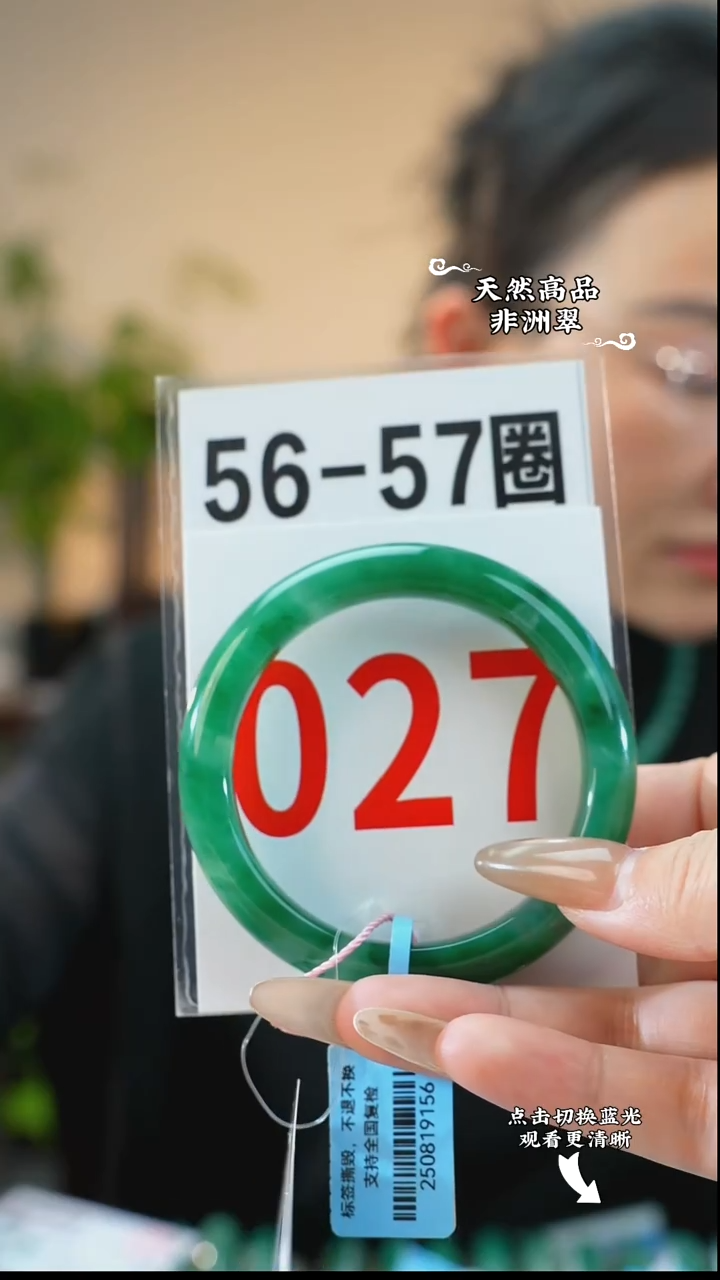 未镶嵌手镯石英质玉（非洲翠）5657