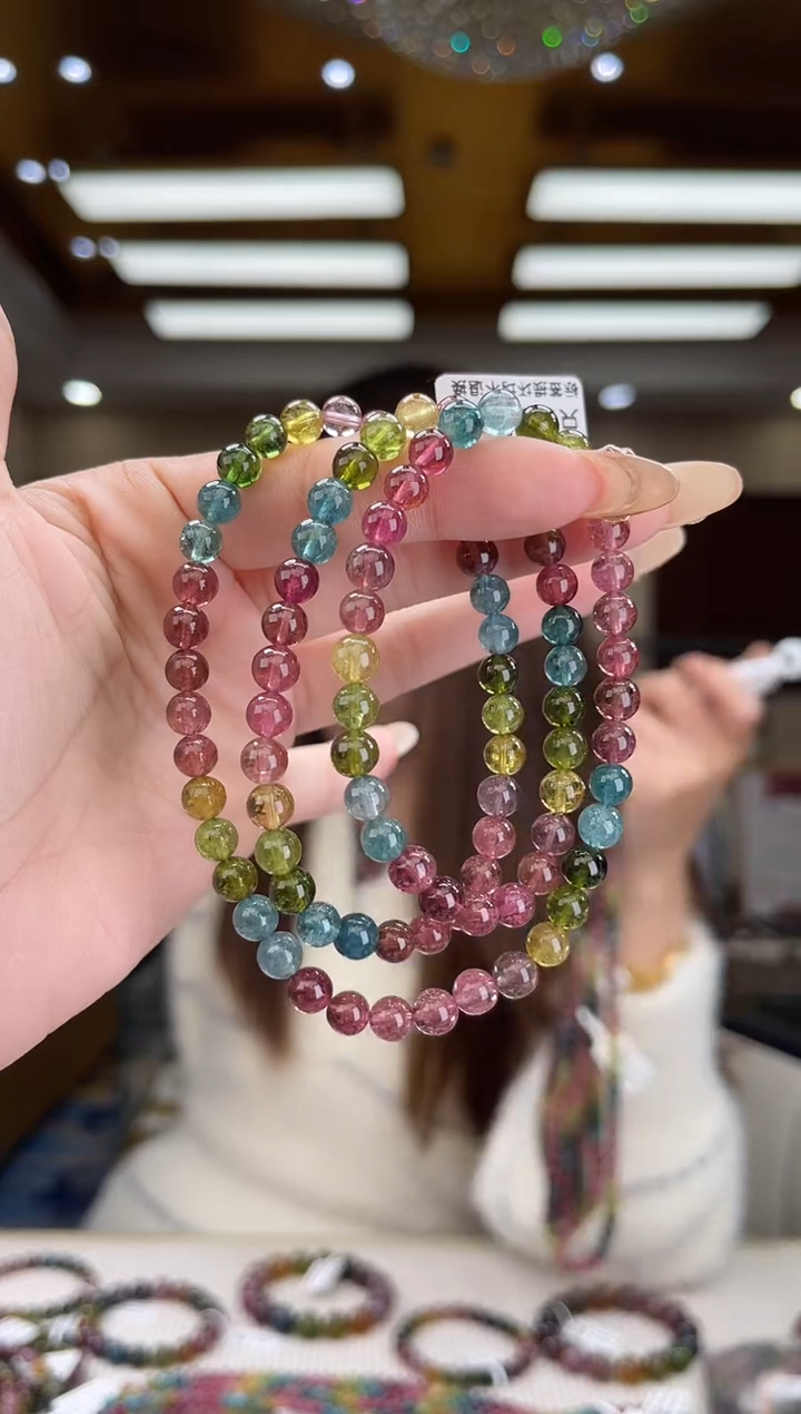 【闪购商品】碧玺/未镶嵌6mm+碧玺多圈51多样性发货