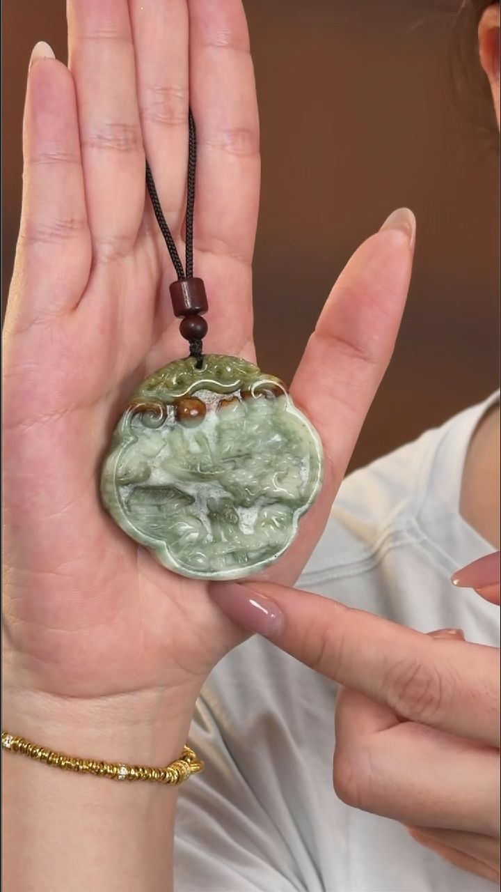 未镶嵌岫玉吊坠(赠链)1