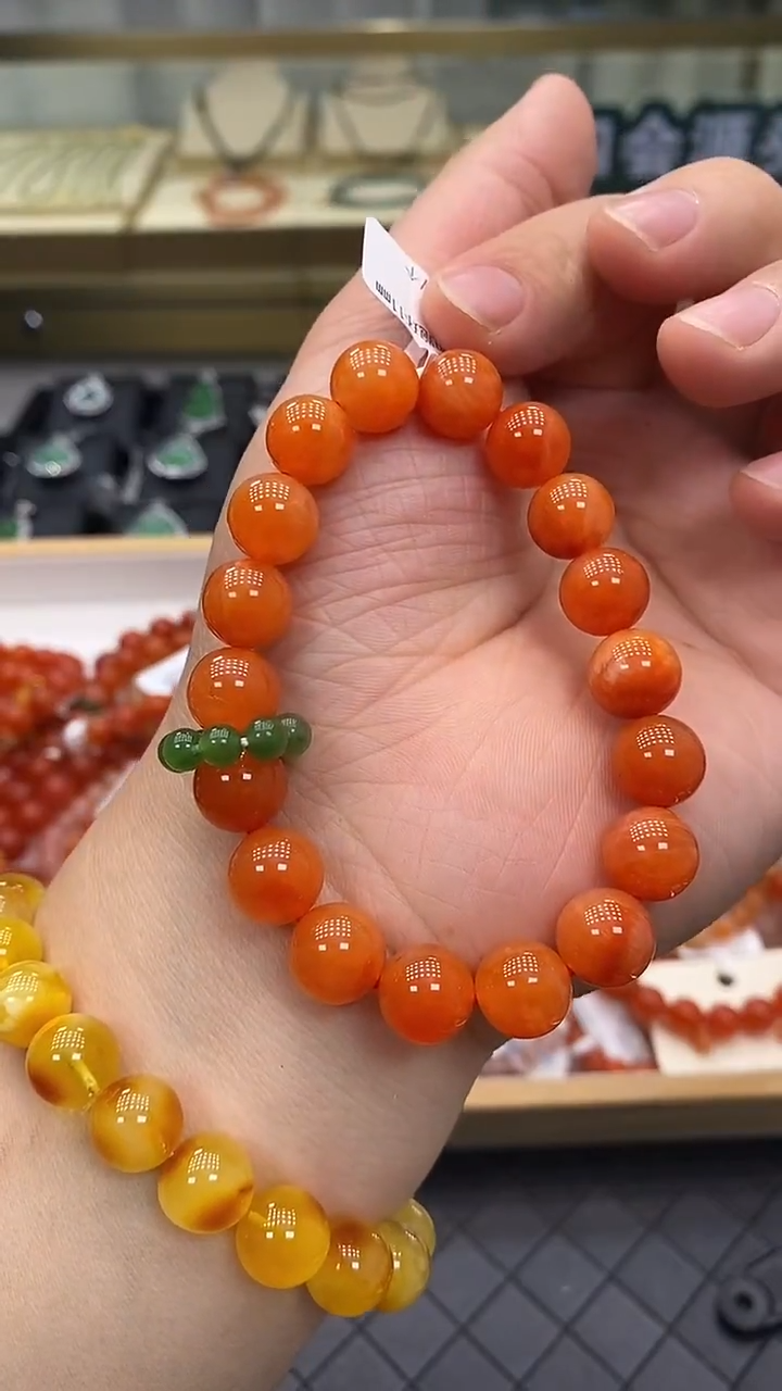 未镶嵌手链南红玛瑙满肉南红11mm手链