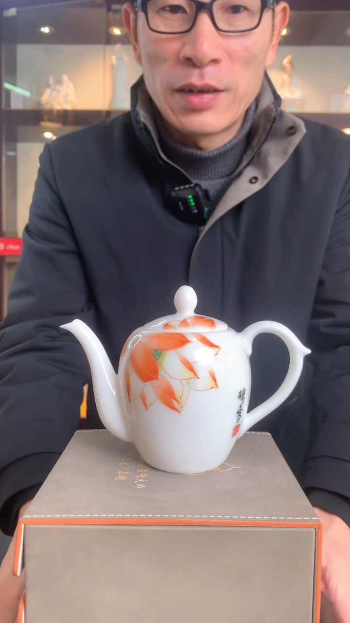 【闪购商品】摆件手绘莲花   好运连连 