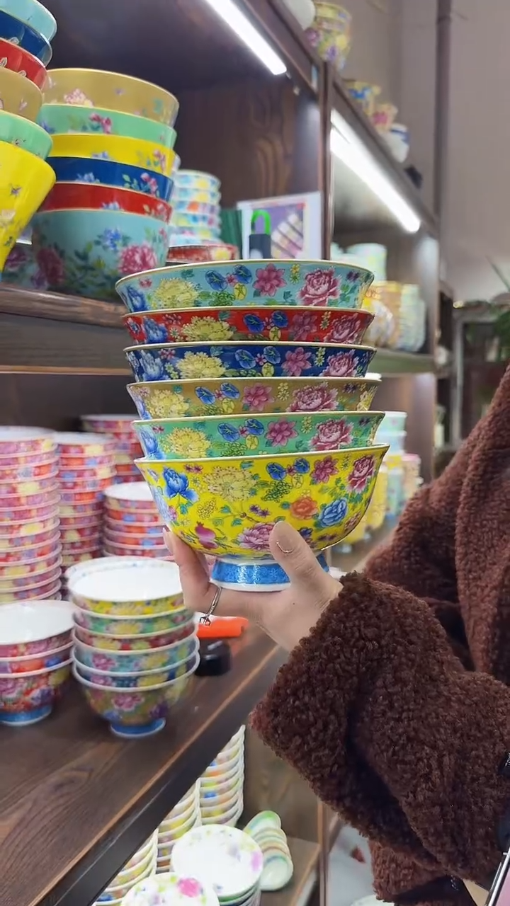 【闪购商品】瓷片6英寸面碗6个景德镇餐具