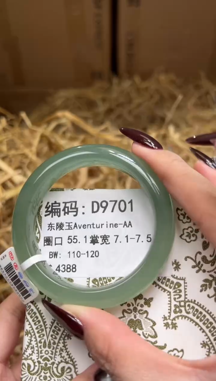 未镶嵌手镯石英质玉D9701