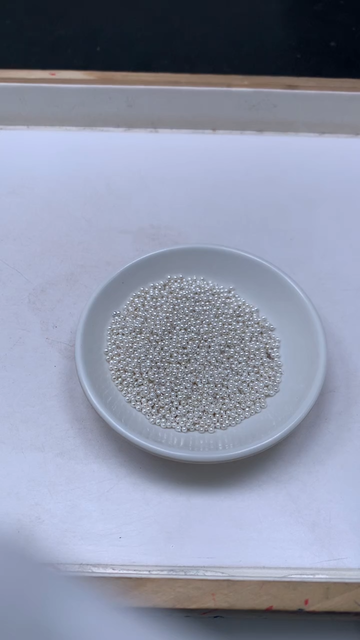 未镶嵌散珠拼合珍珠（马贝珠）B777 白贝珠2mm100个8.8元