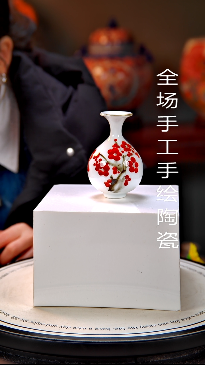 摆件陶景德镇手绘陶瓷18