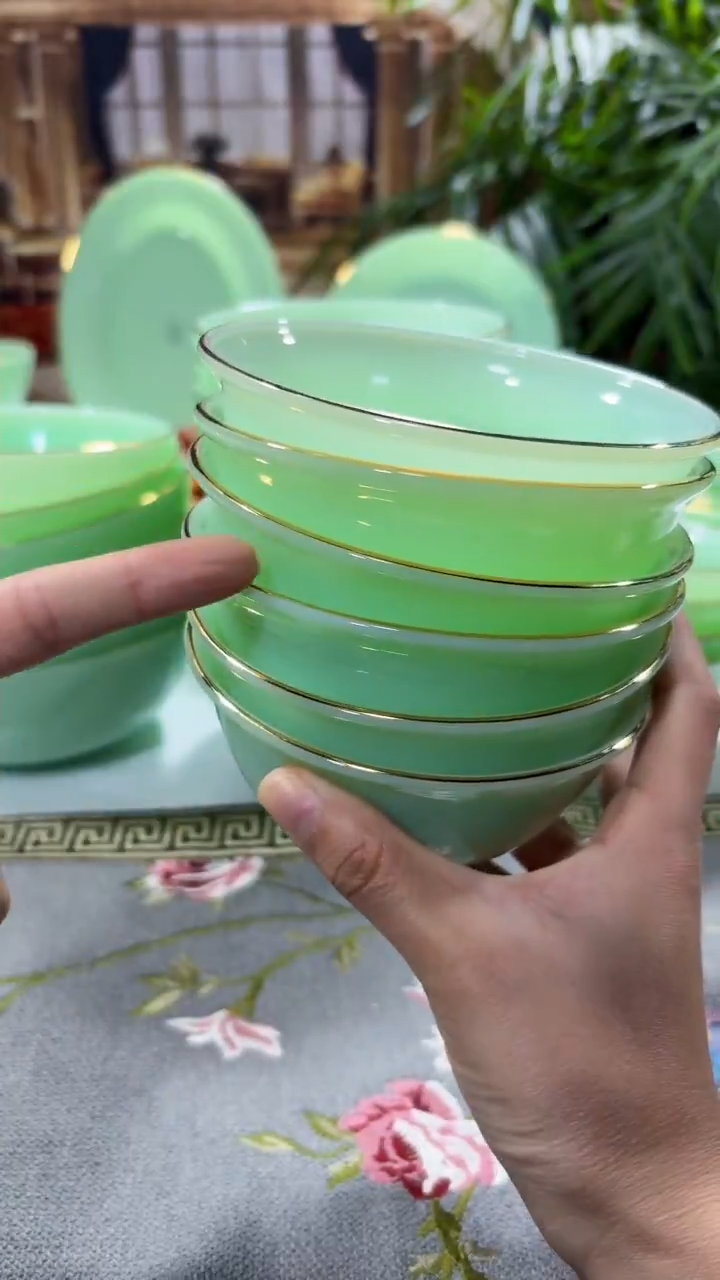 【闪购商品】...4.5英寸玉瓷碗6个口径11.5厘米 