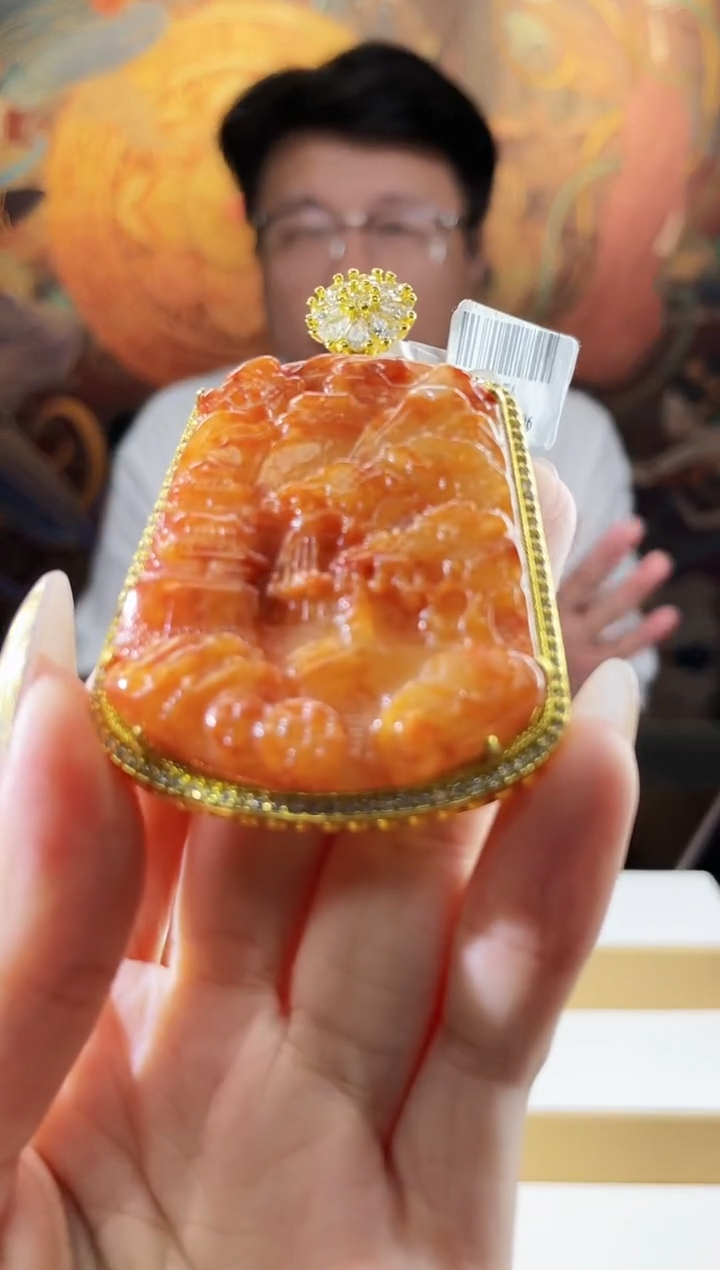 翡翠未镶嵌颈饰多样性发其一挂件