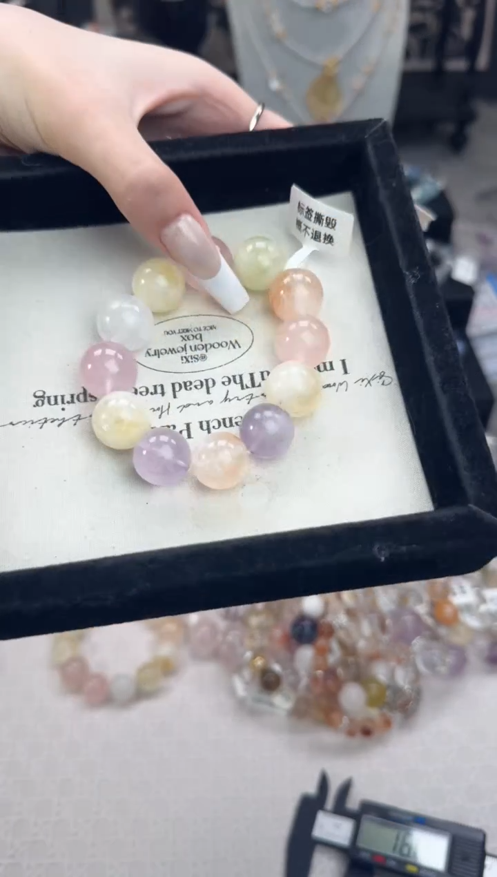 水晶手链未镶嵌天然水晶 多样性发货