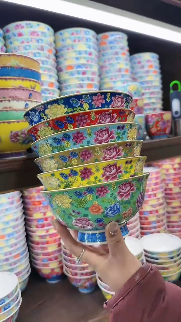 【闪购商品】瓷片6英寸面碗6个景德镇陶瓷