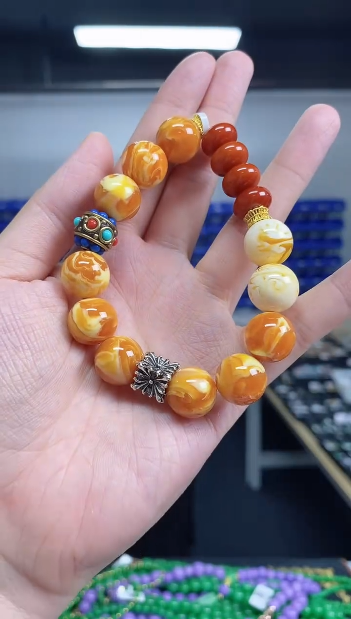 未镶嵌蜜蜡手链闪购链接多样性发其一颜色微差