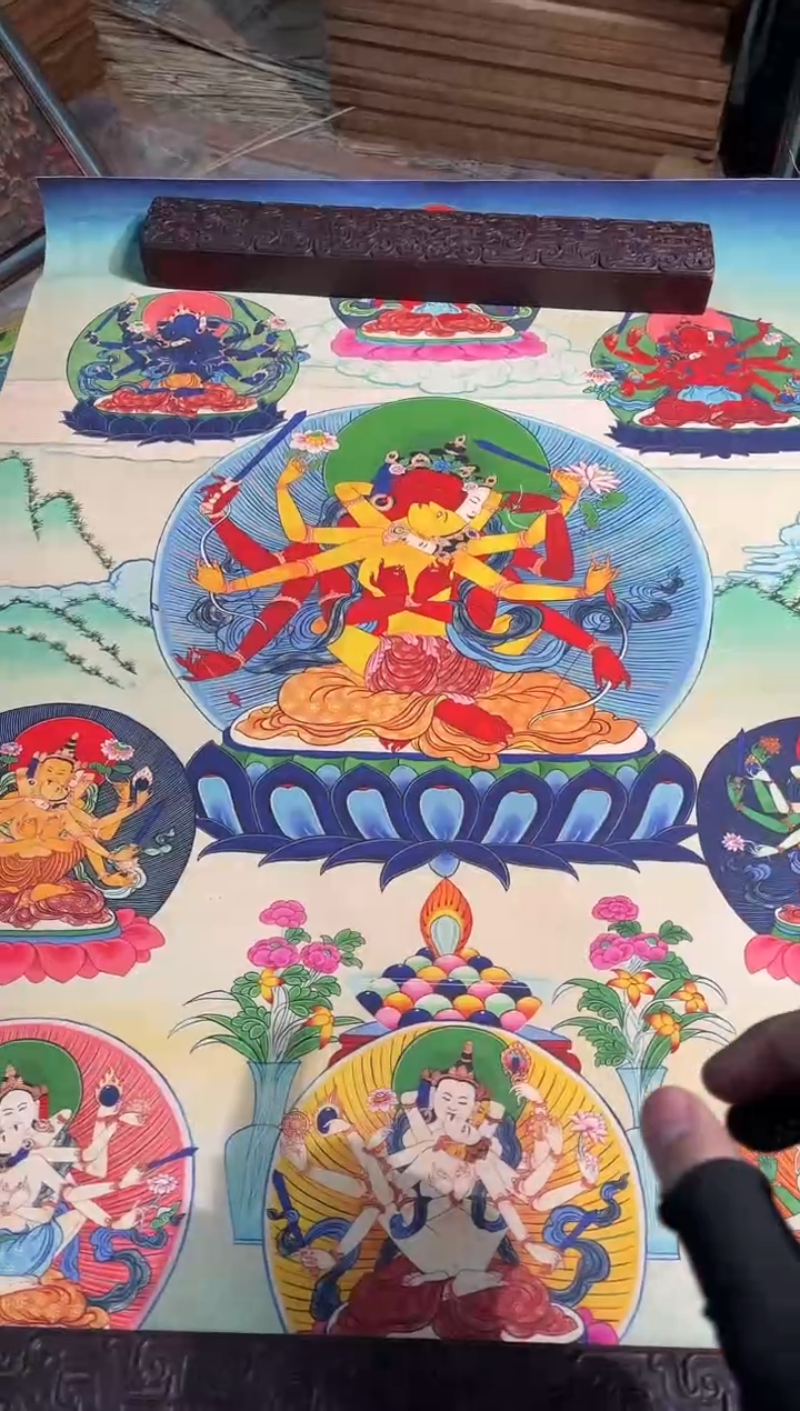 卷轴画东东唐卡tk16