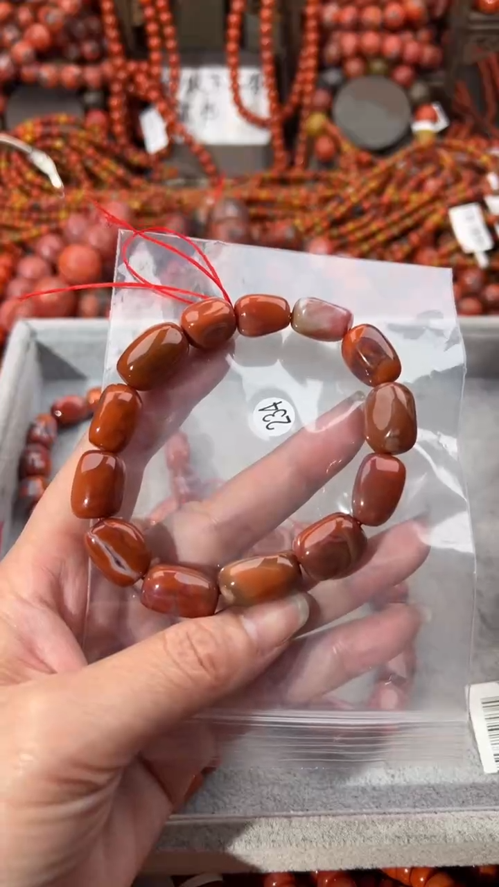 南红玛瑙未镶嵌手串13