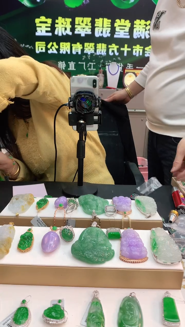 【闪购商品】翡翠颈饰18K金镶嵌赠礼盒证书 珍珍