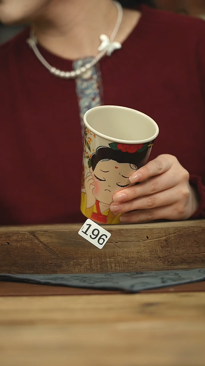 设计师手作款 泥古手绘手握杯