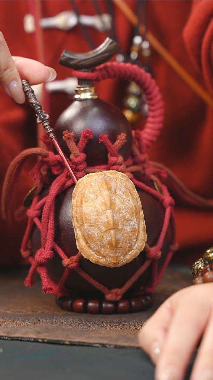 【闪购商品】RQ161大漆酒葫芦不包手串及旋转底座