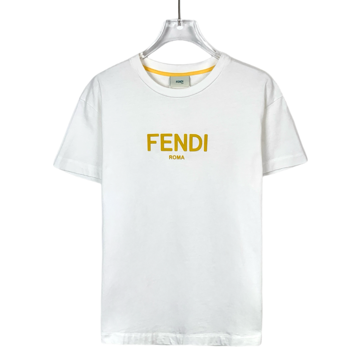 95新 FENDI/芬迪  H9281  logo字母印花棉质短袖12+码 