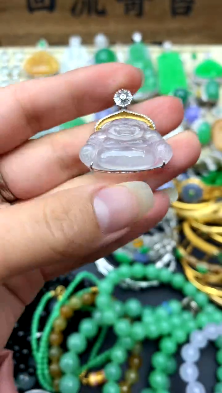 【闪购商品】翡翠颈饰18K金镶嵌50-中国好珍宝