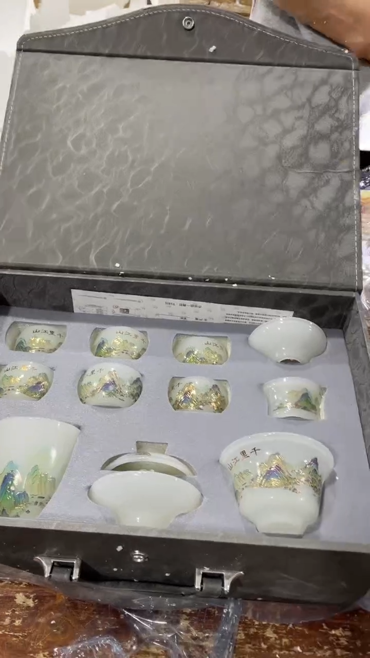 【闪购商品】瓷片黑马茶具甄选链接@@LS3398