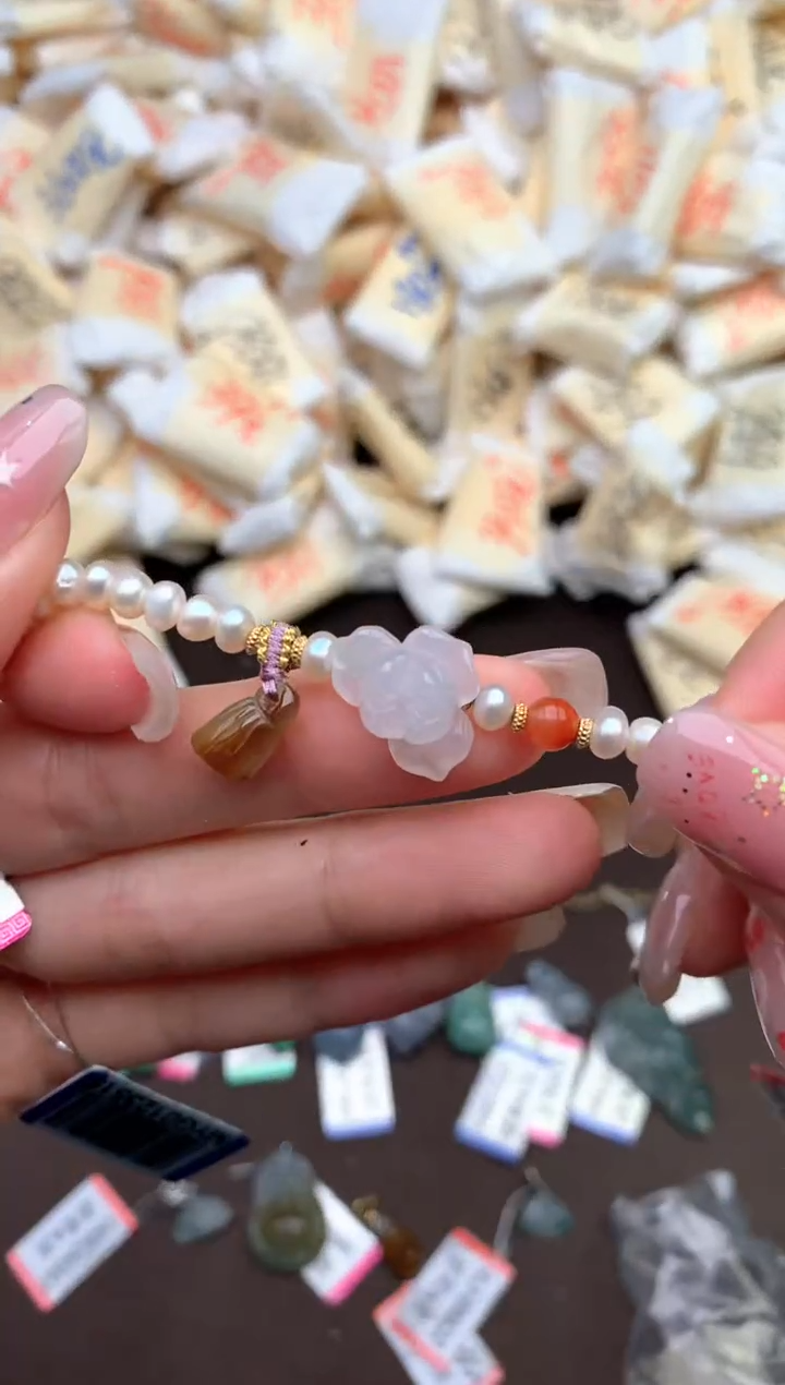 【闪购商品】翡翠手链银S925镶嵌—