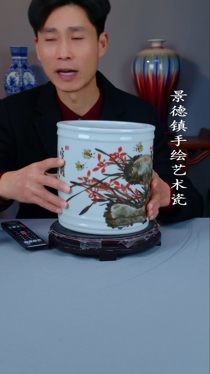摆件陶瓷景德镇手工手绘陶瓷摆件34