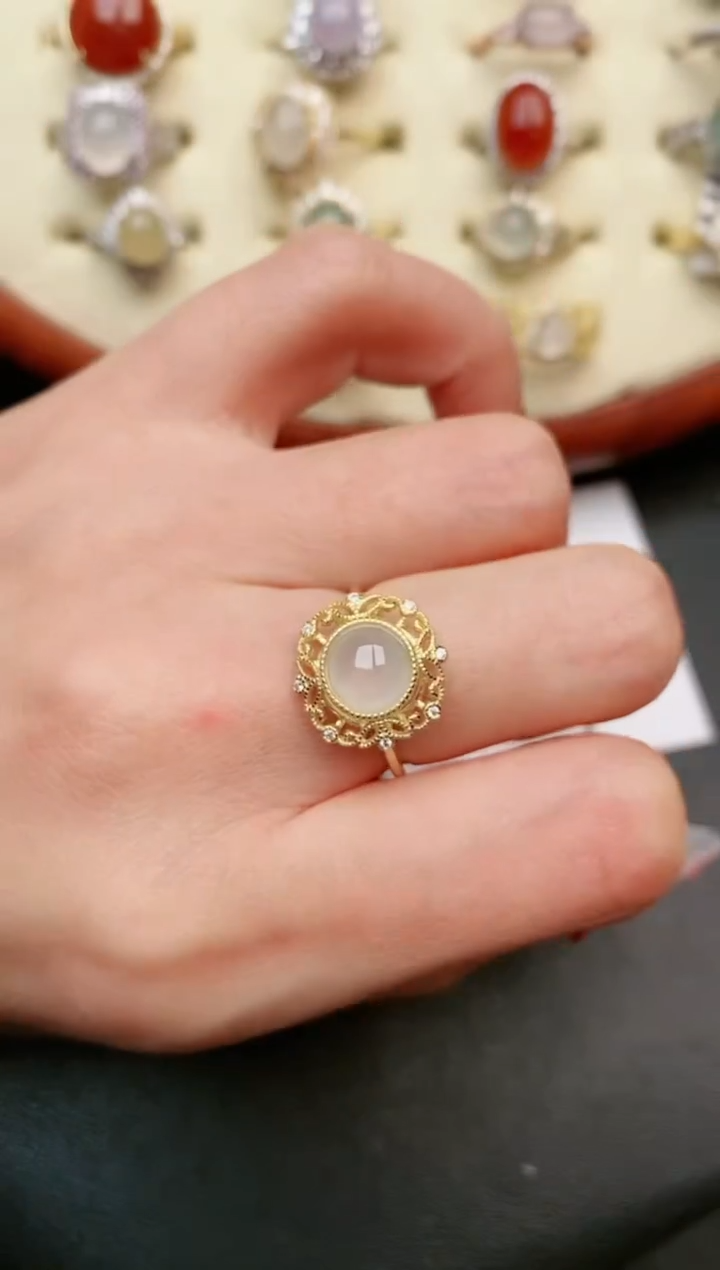 【闪购商品】翡翠戒指银S925镶嵌.....