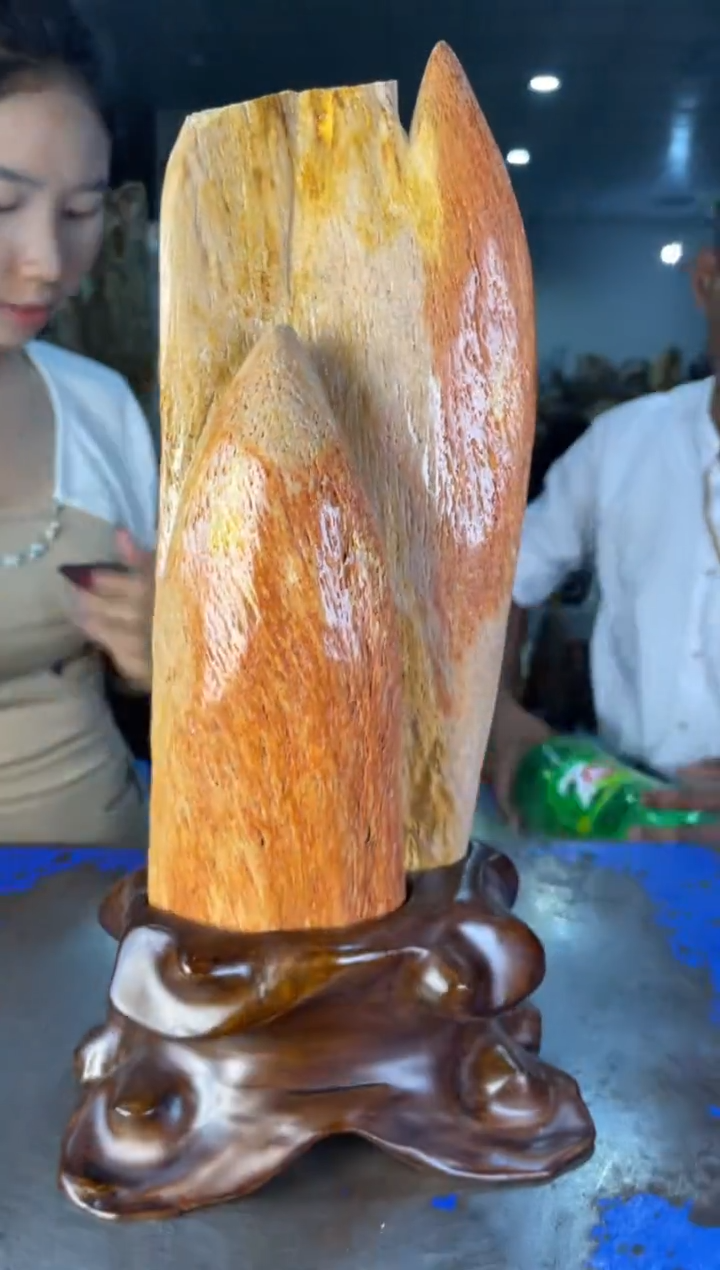 未镶嵌摆件硅化玉13