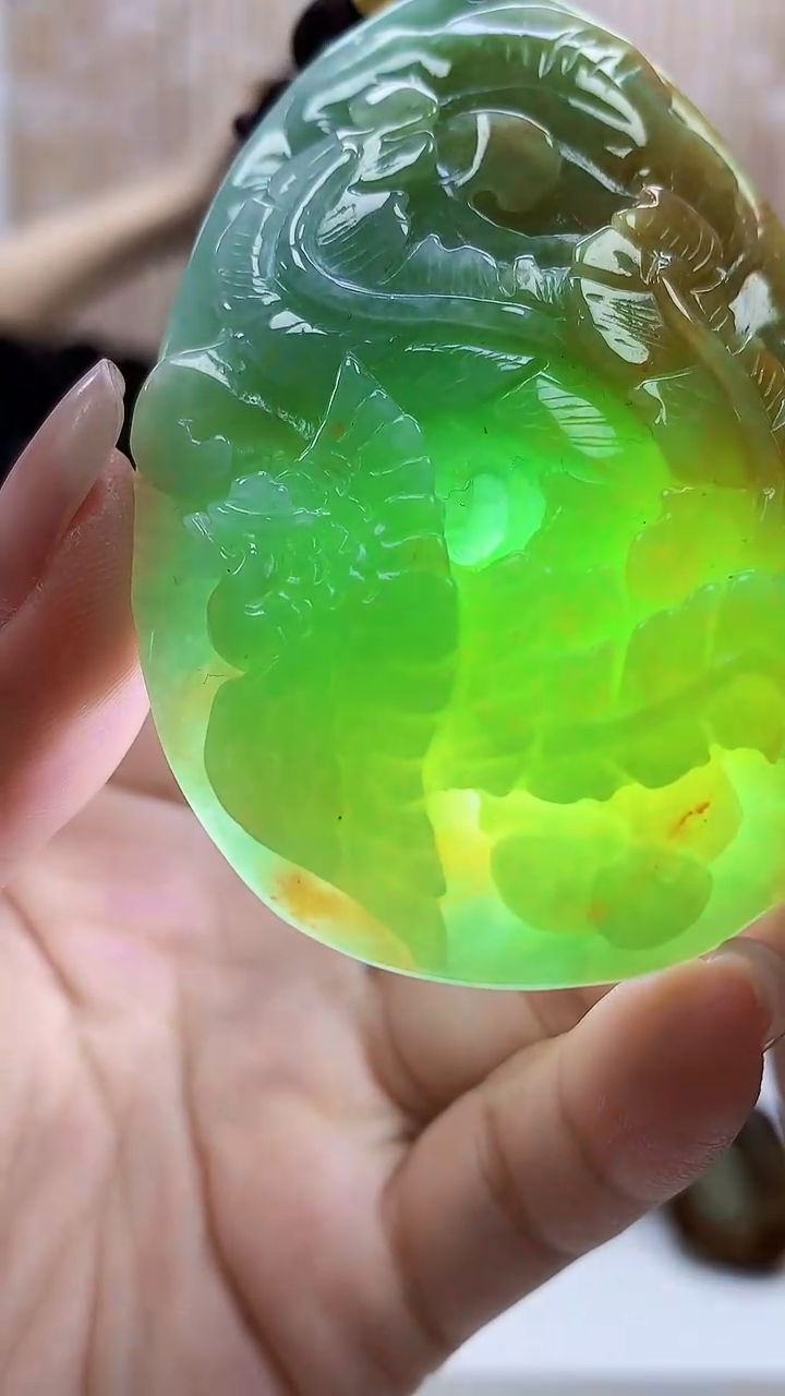 定制翡翠未镶嵌4829lr-毛货挂件66