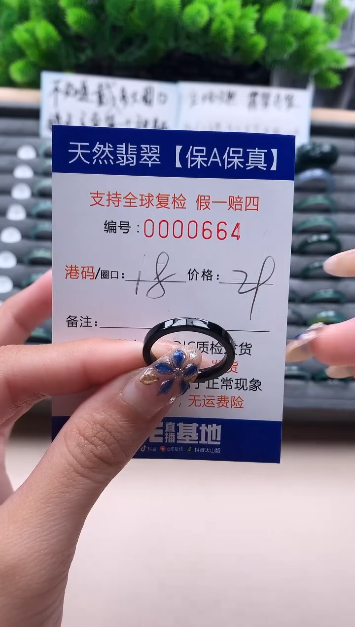 未镶嵌戒指翡翠664