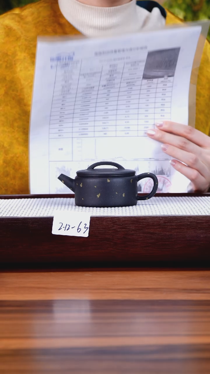 【闪购商品】紫砂茶壶2.12-63点搪 老红泥焐灰洒金汉瓦