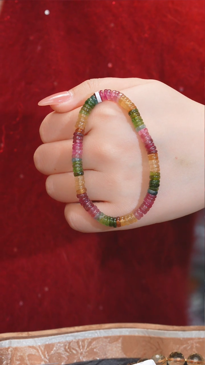 【闪购商品】碧玺手串未镶嵌多样性发 卡5-6@@W4861