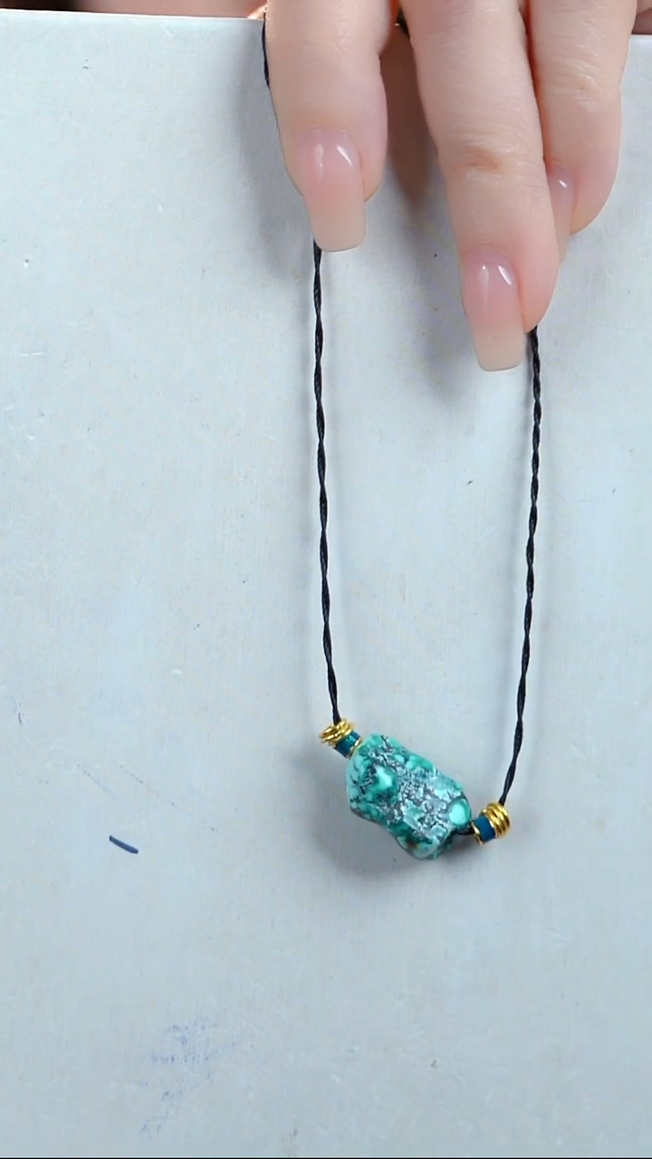 未镶嵌绿松石项链随型