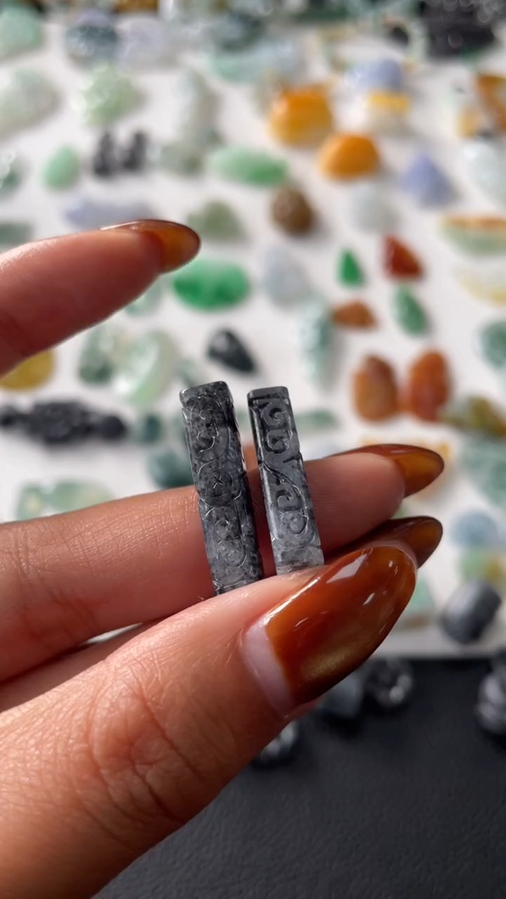 【闪购商品】定制翡翠未镶嵌仿古筒珠150+15