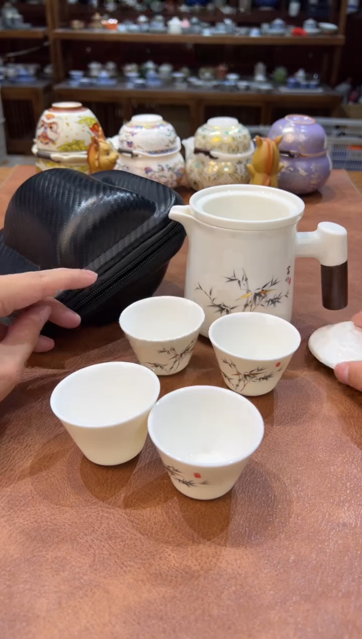 真的很便宜会开片的旅行茶具