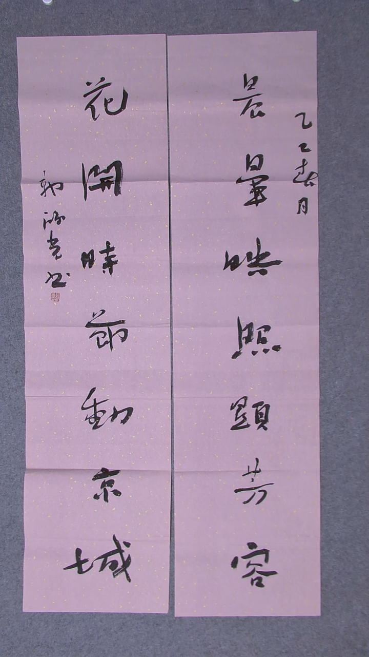 书法郭鸿光银川八平尺138*34*2