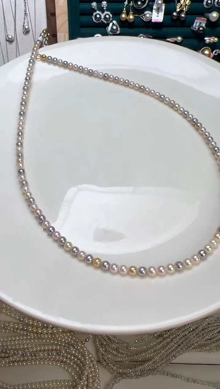 【闪购商品】海水珍珠颈饰18K金镶嵌66