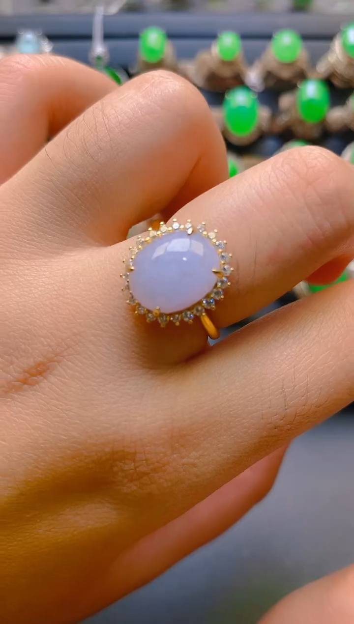 【闪购商品】翡翠耳饰银S925镶嵌天然A货翡翠1