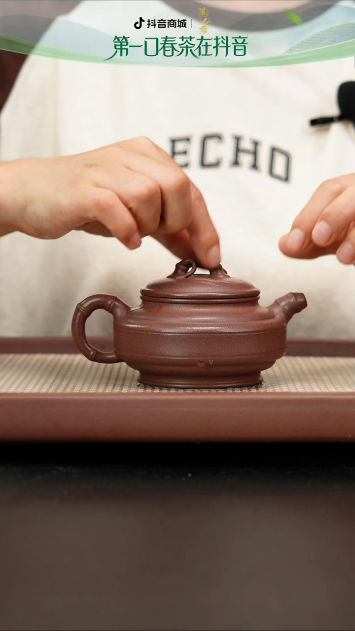 半手工底槽青双线竹鼓200