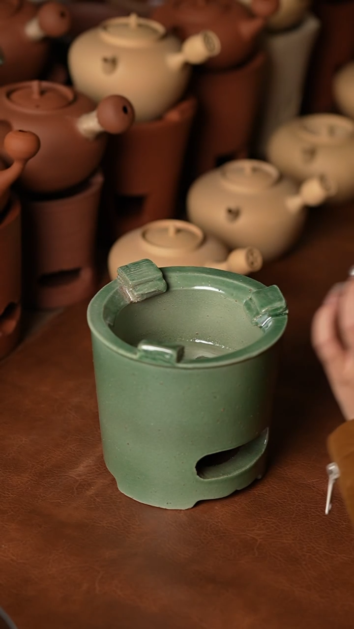 009直筒炭炉天青色