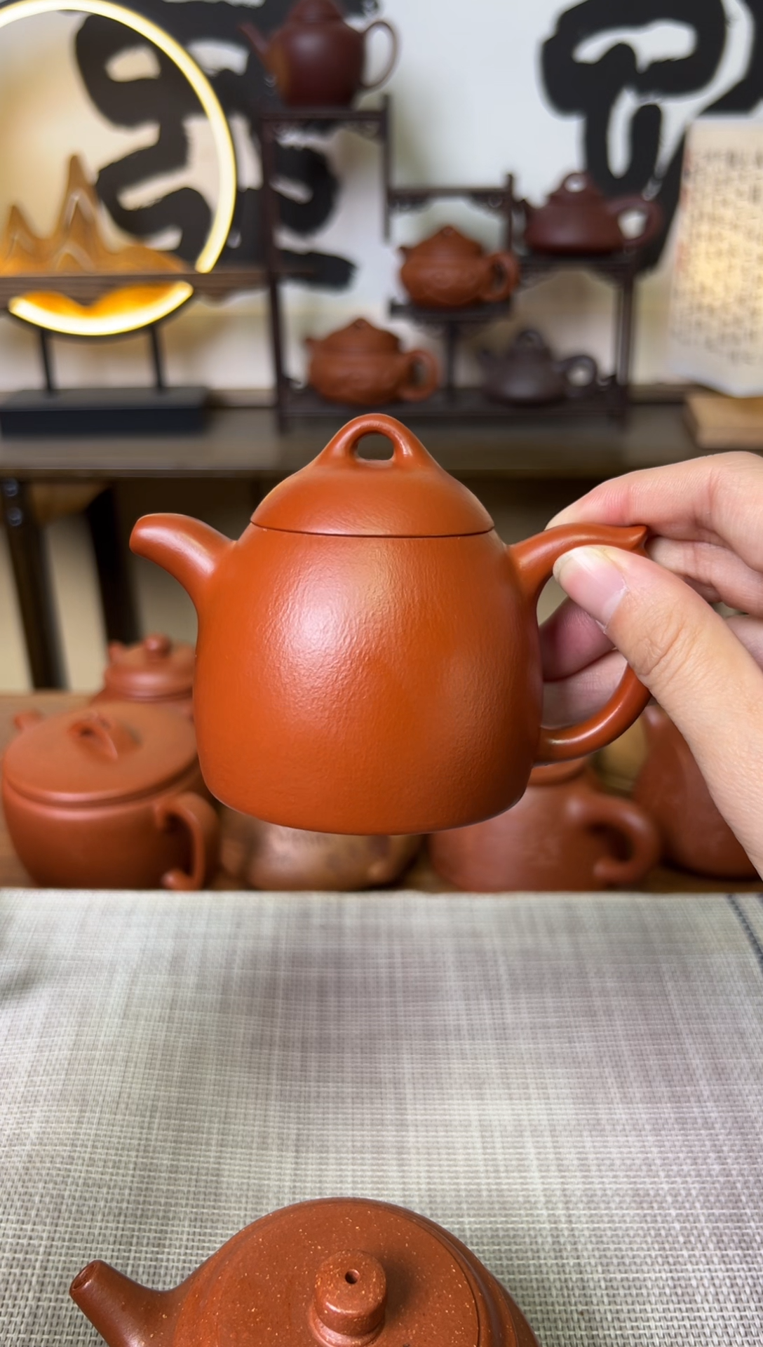 【闪购商品】朱泥茶壶朱泥秦权壶150CC