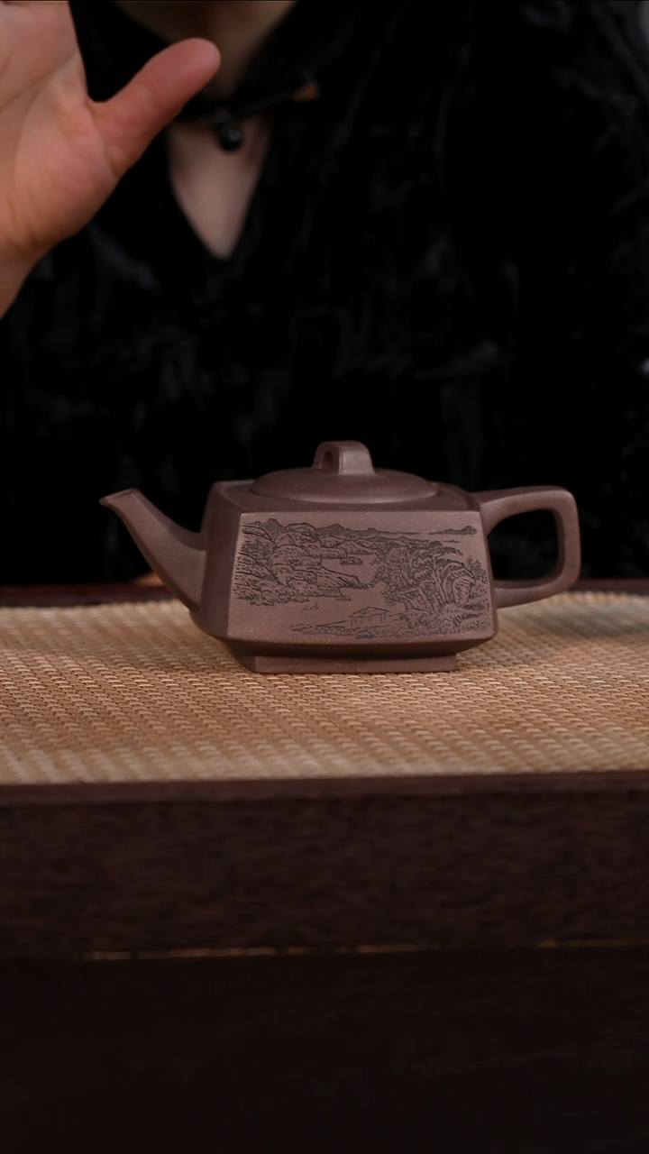 茶壶紫砂天青泥 310cc