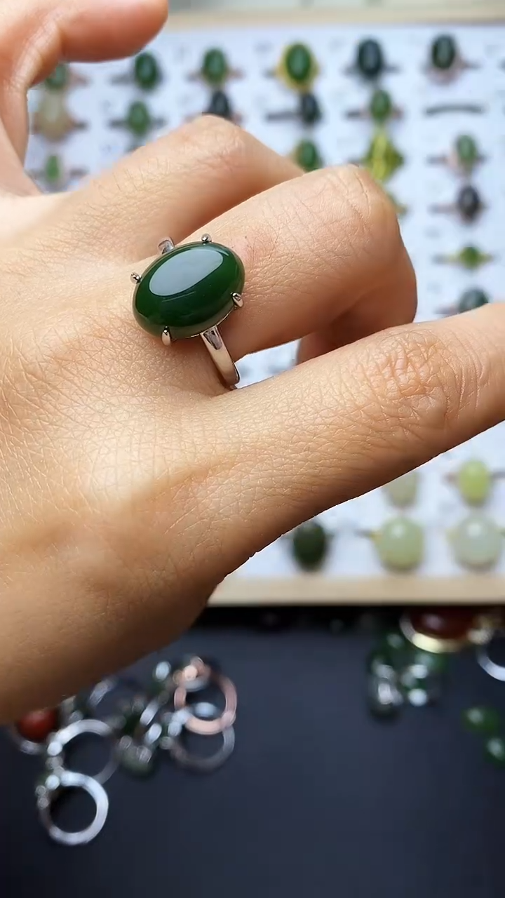 【闪购商品】和田玉戒指未镶嵌1