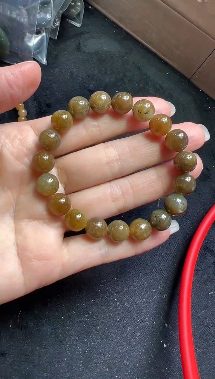 未镶嵌手串和田玉159号链接卡10mm有棉