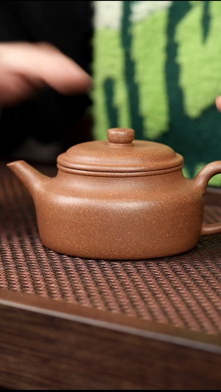 茶杯紫砂青降坡扁德中