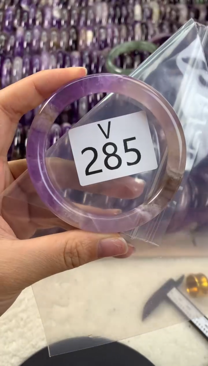 【闪购商品】水晶水晶手镯V未镶嵌285-59