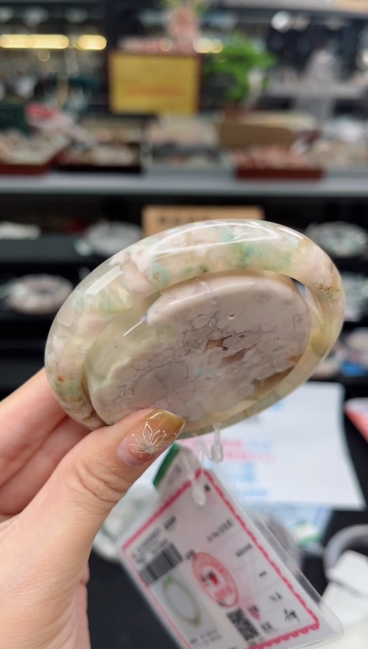 【闪购商品】石英质玉手镯未镶嵌60圈口（赠品镯心）2S9840