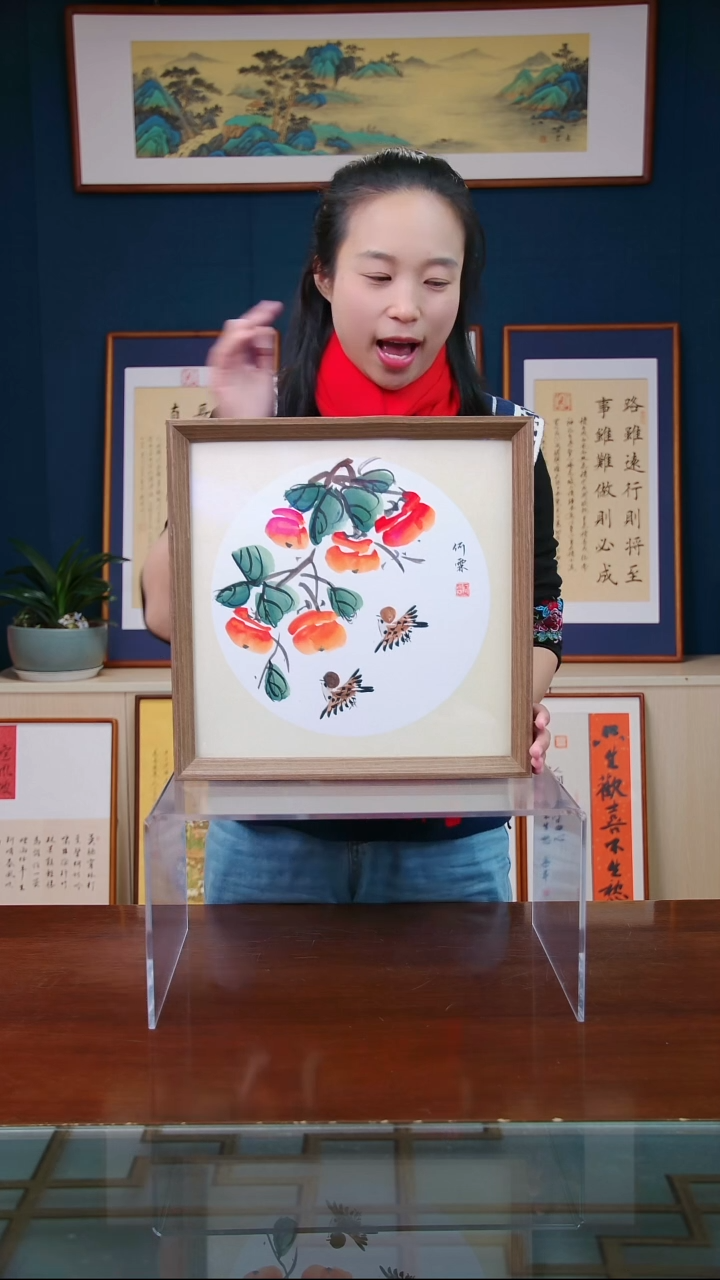 【闪购商品】国画作品 事事如意 ，尺寸 35*35 