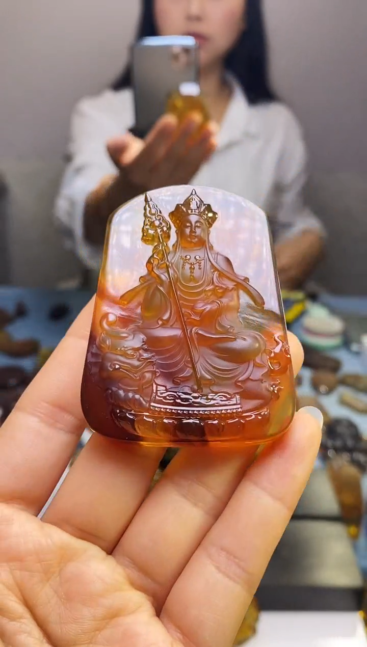 【闪购商品】琥珀颈饰未镶嵌SN4-44（地藏王）