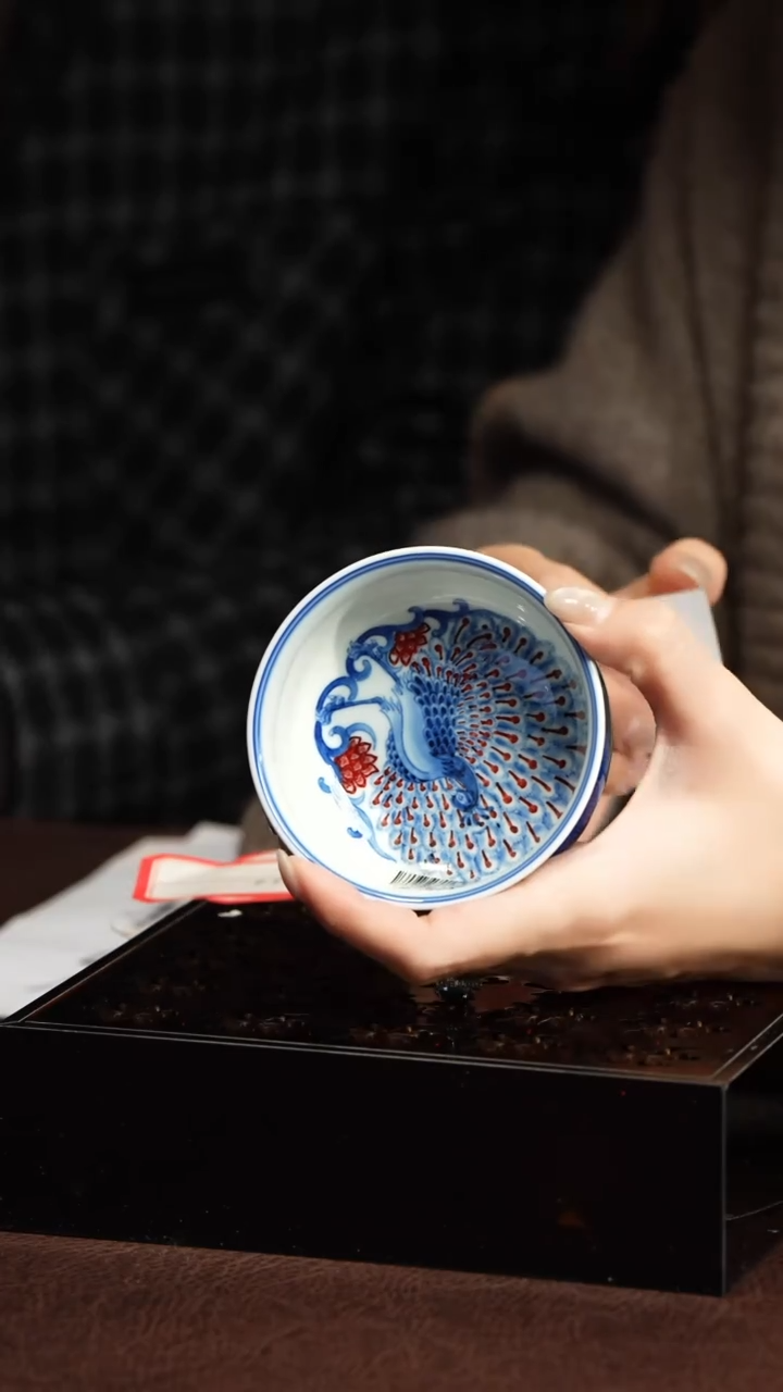 【闪购商品】S永明尚玩明均釉孔雀炉式杯